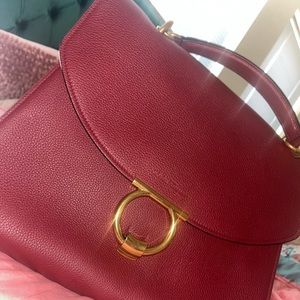 Salvatore Ferragamo Burgundy Handbag